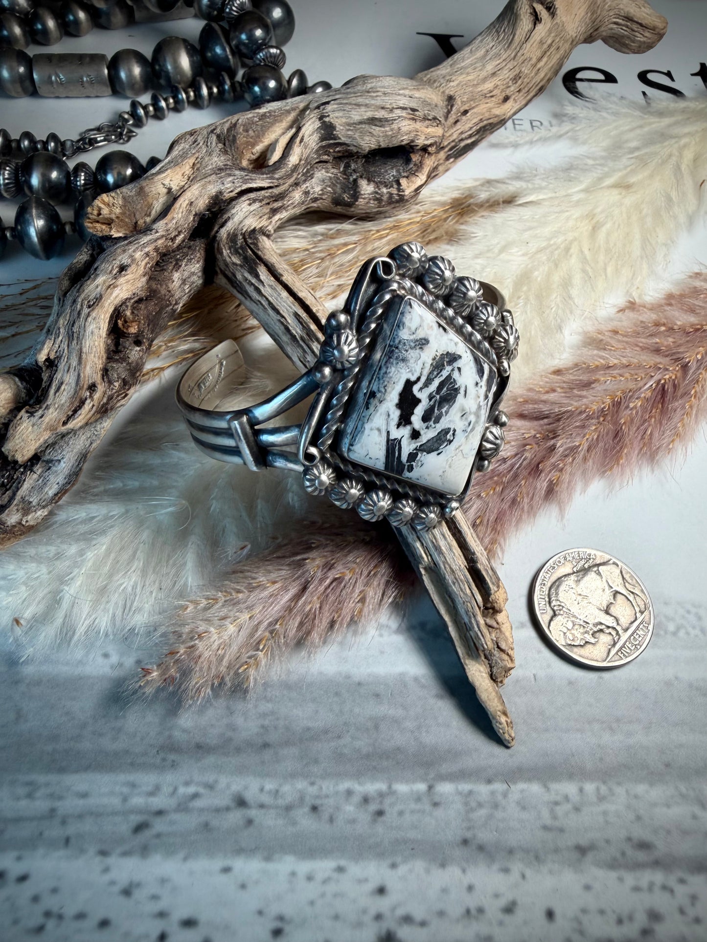 Kathleen Livingston White Buffalo Cuff