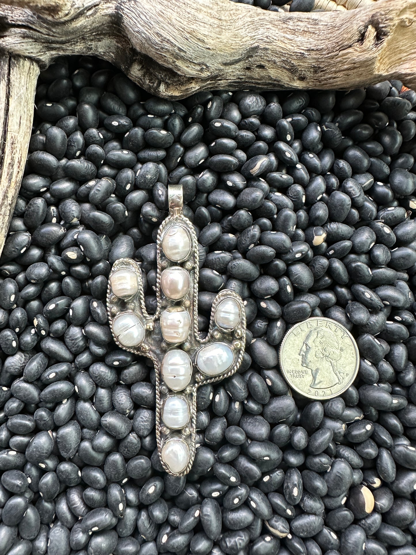 Pearl Cactus Pendant