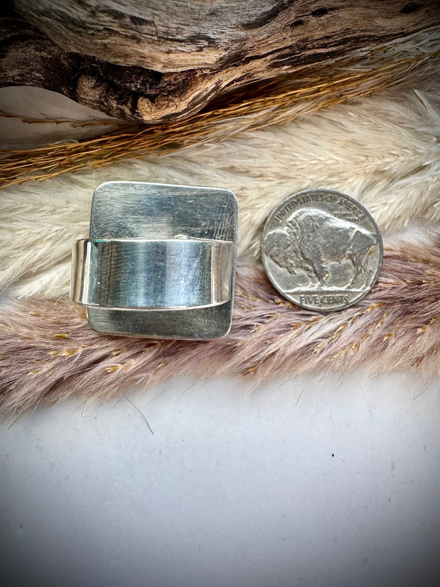 Royston Square Adjustable Ring