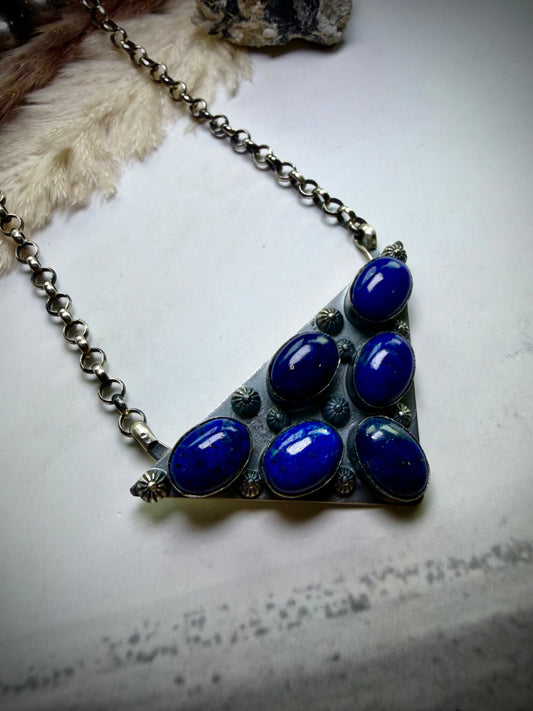 The Icon Necklace- Lapis