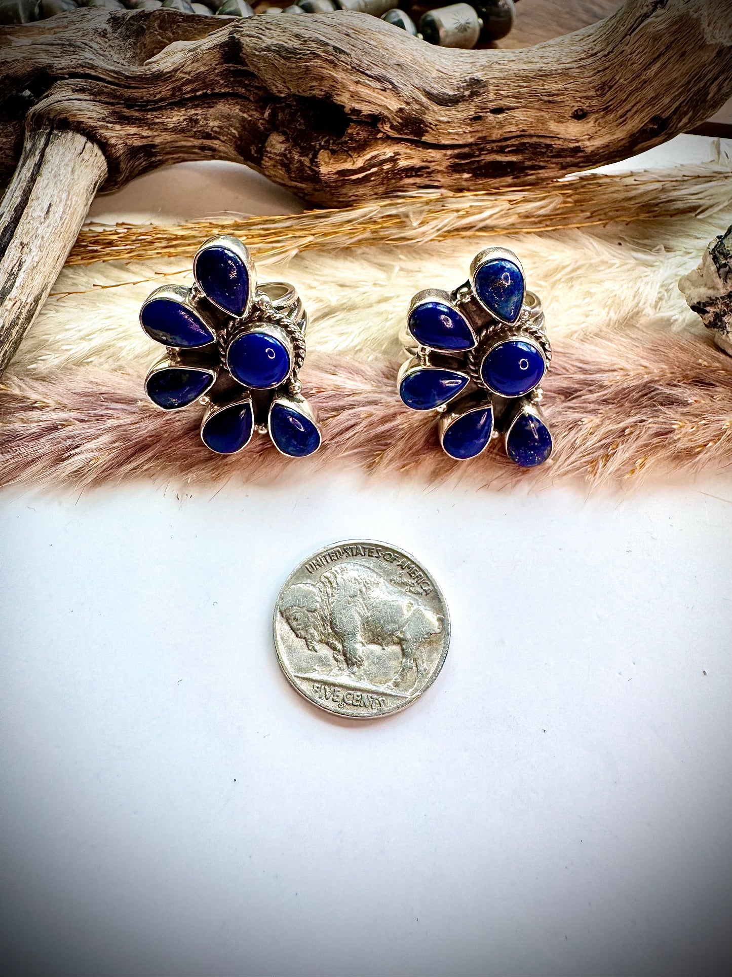 Lapis Mini Cluster Rings