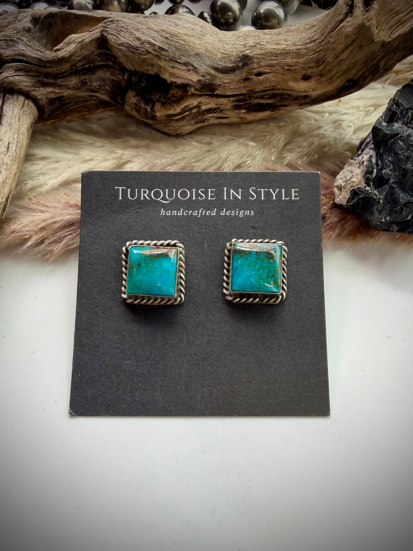Judith Dixon Square Studs #3