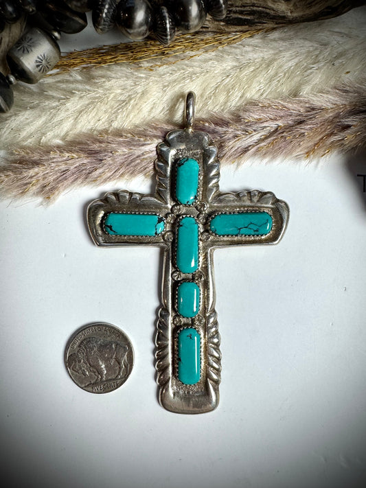 Wilbert Iule Kingman Cross Pendant