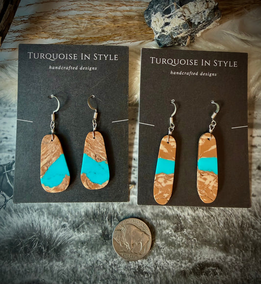 Royston Ribbon Slab Earrings