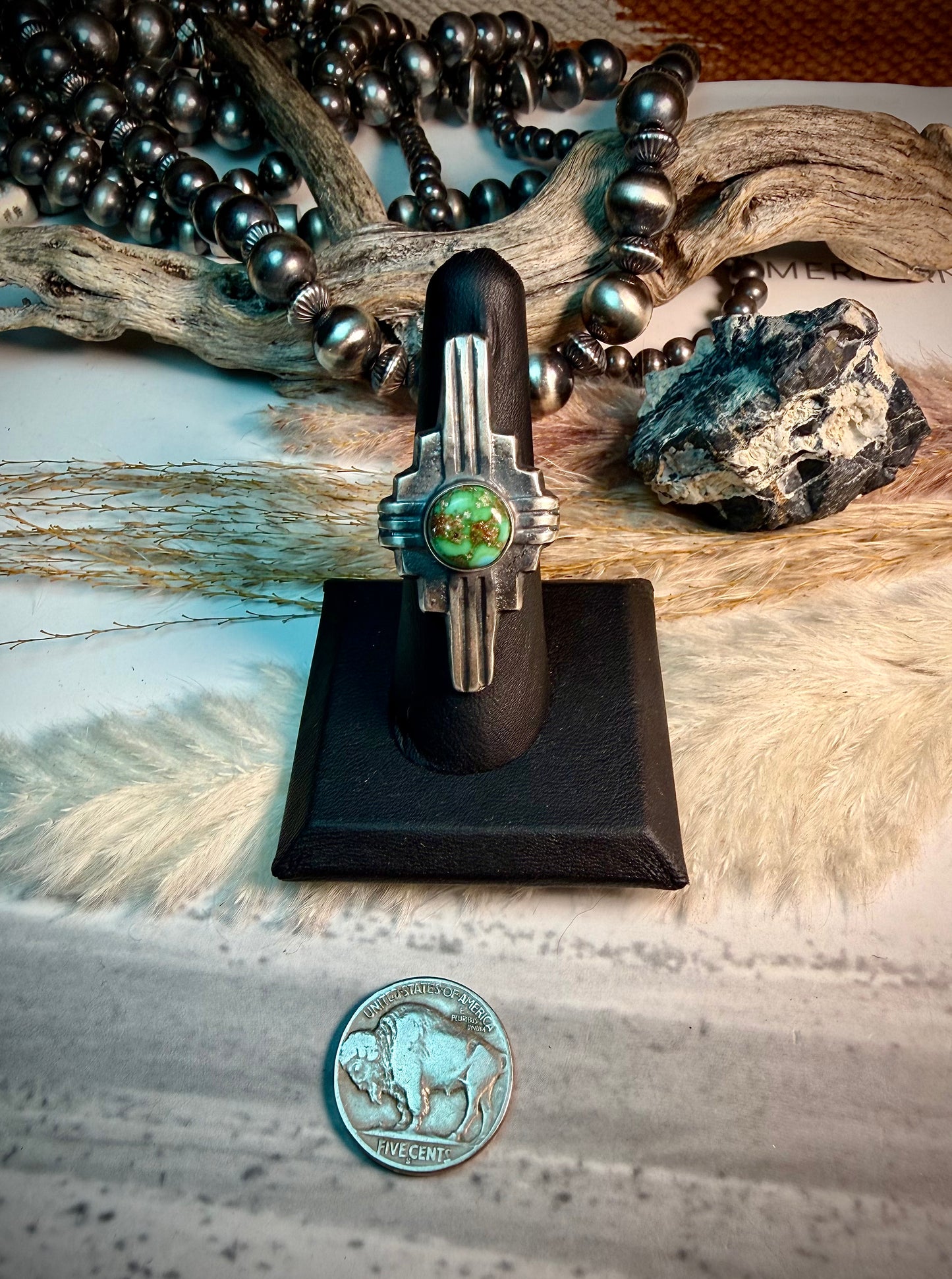 Chimney Butte Sonoran Gold Ring (Size 7 3/4)