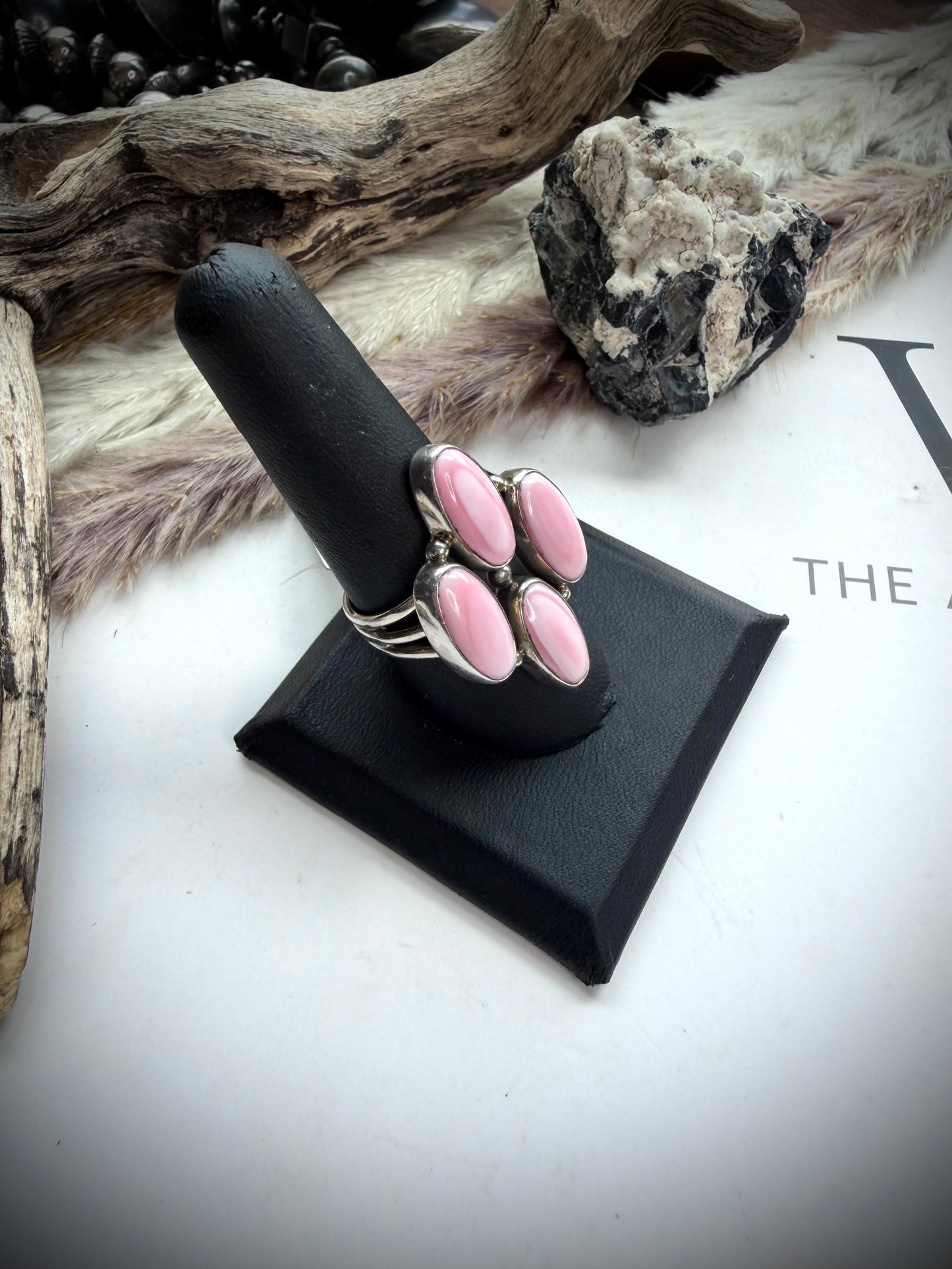 Pink Conch Ring- Size 9