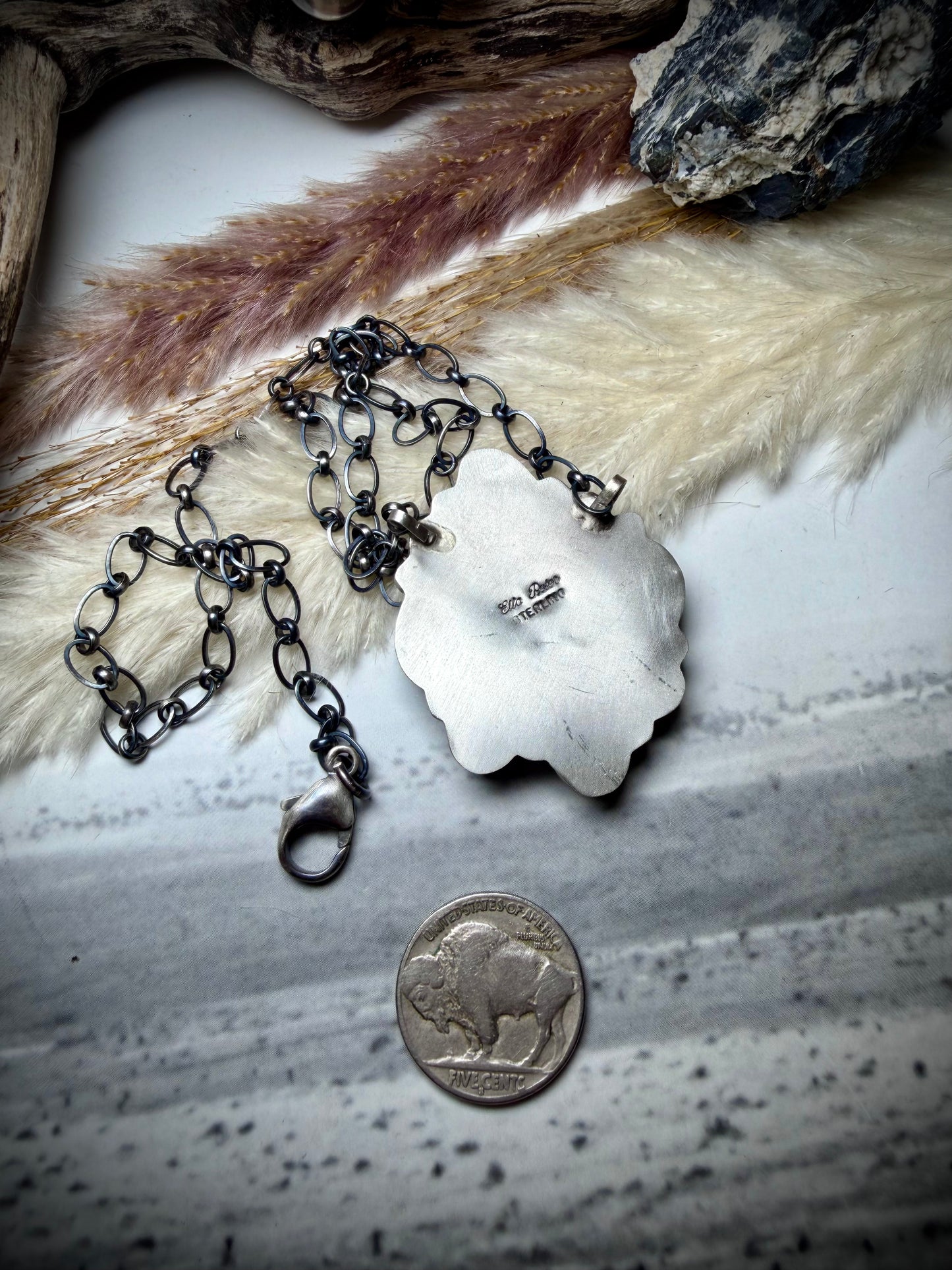 Fox Turquoise Cluster Necklace by Ella Peter
