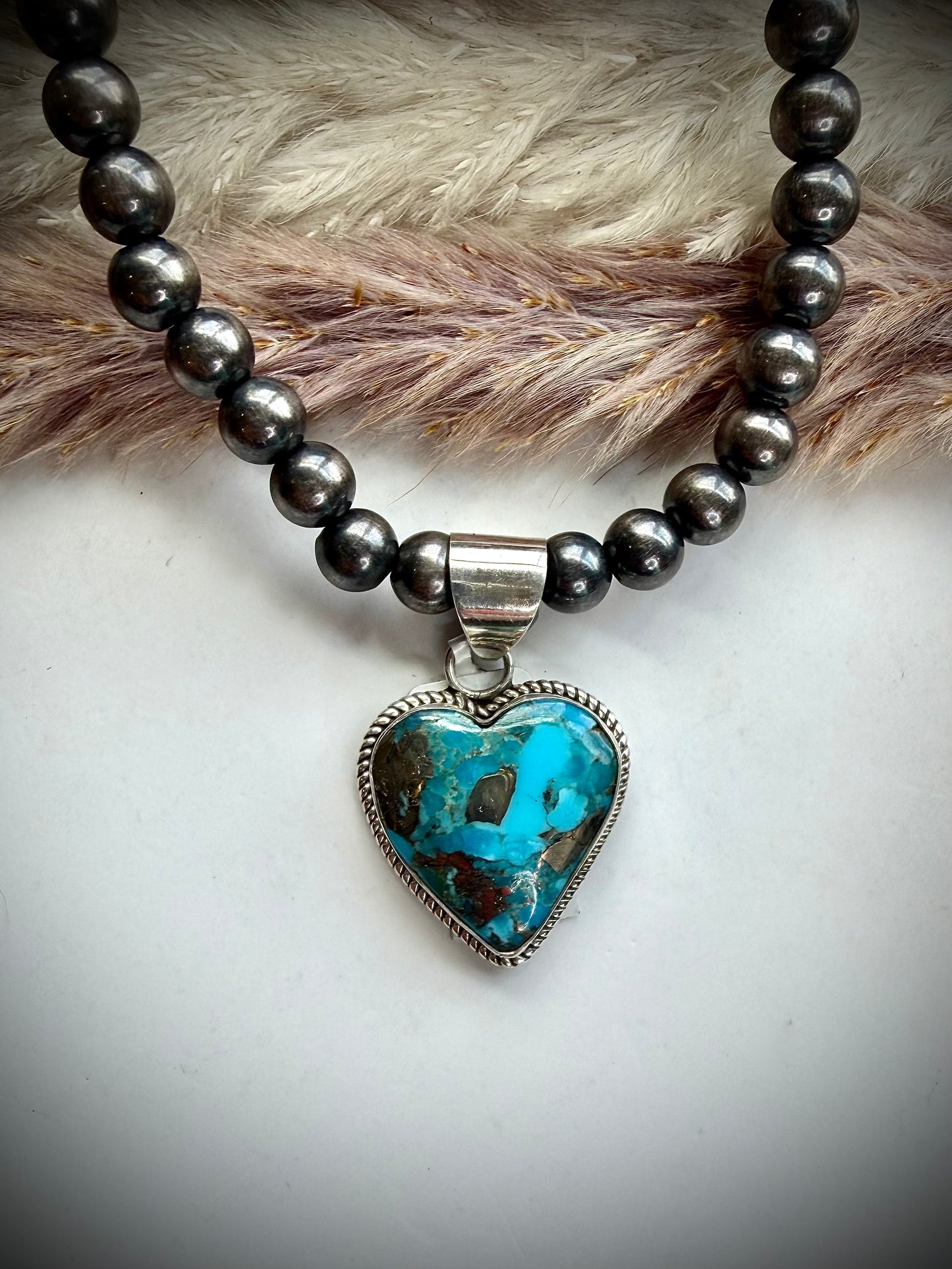 Ithica Peak Turquoise Heart Pendants