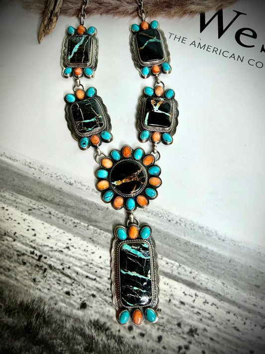 Blackjack Multi Stone Necklace