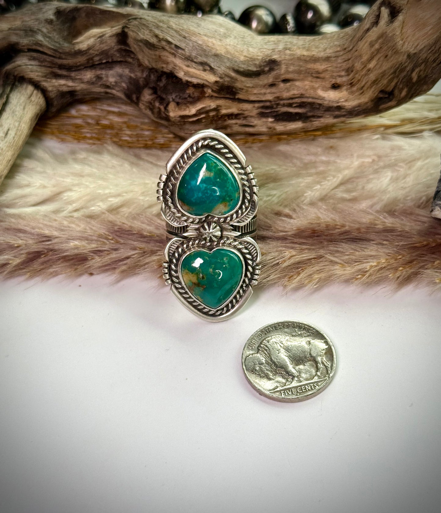 Royston Double Heart Ring