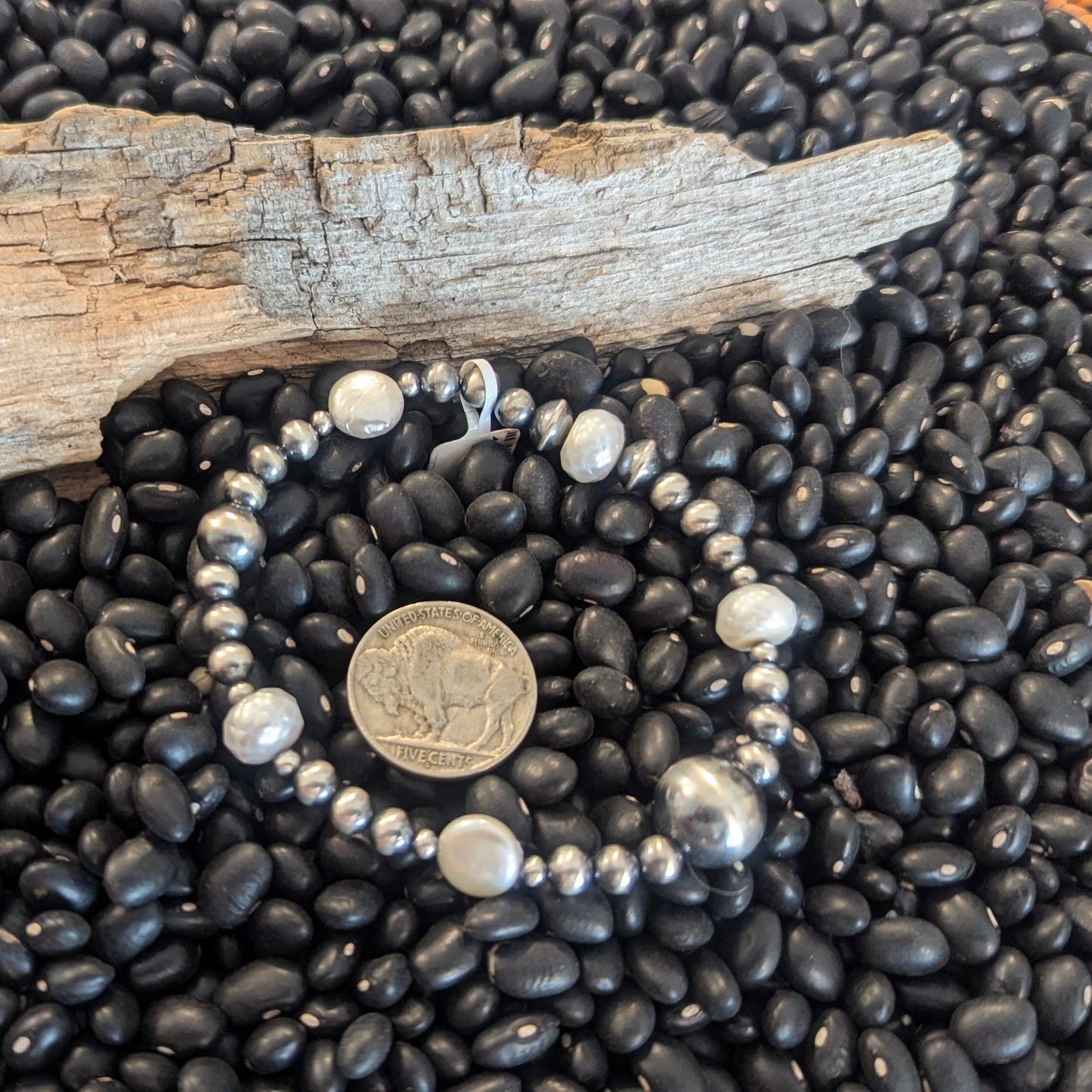 Pearl on Pearl Stretch Bracelet