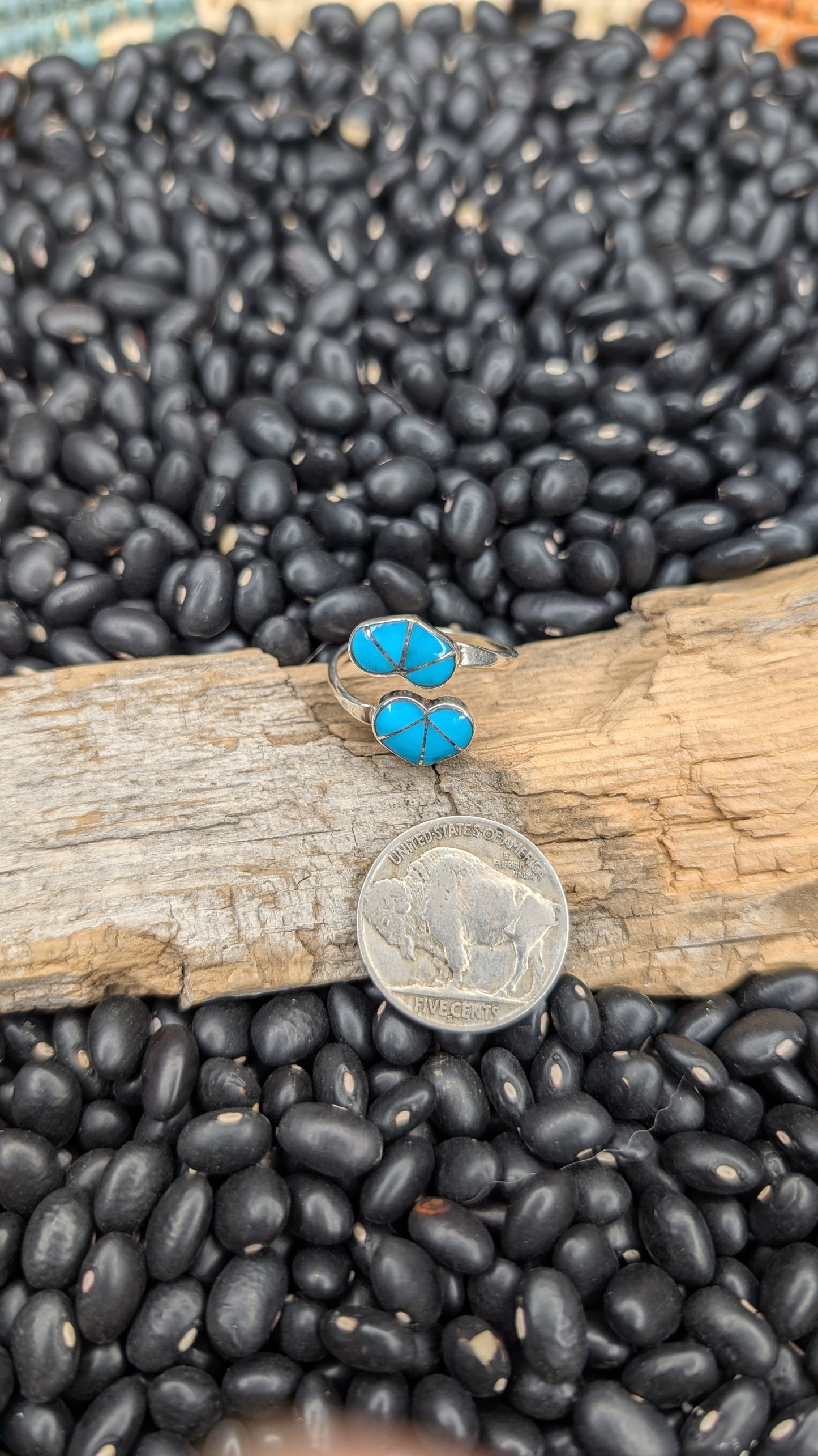 Gina Dosedo Double Heart Adjustable Ring