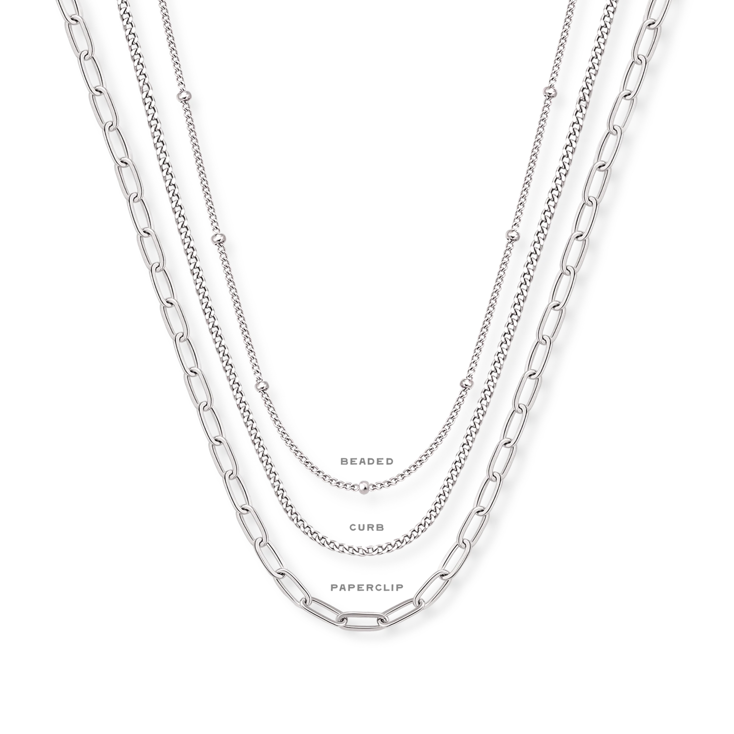 Original Mini Buckle Necklace- Silver Amelia Rose