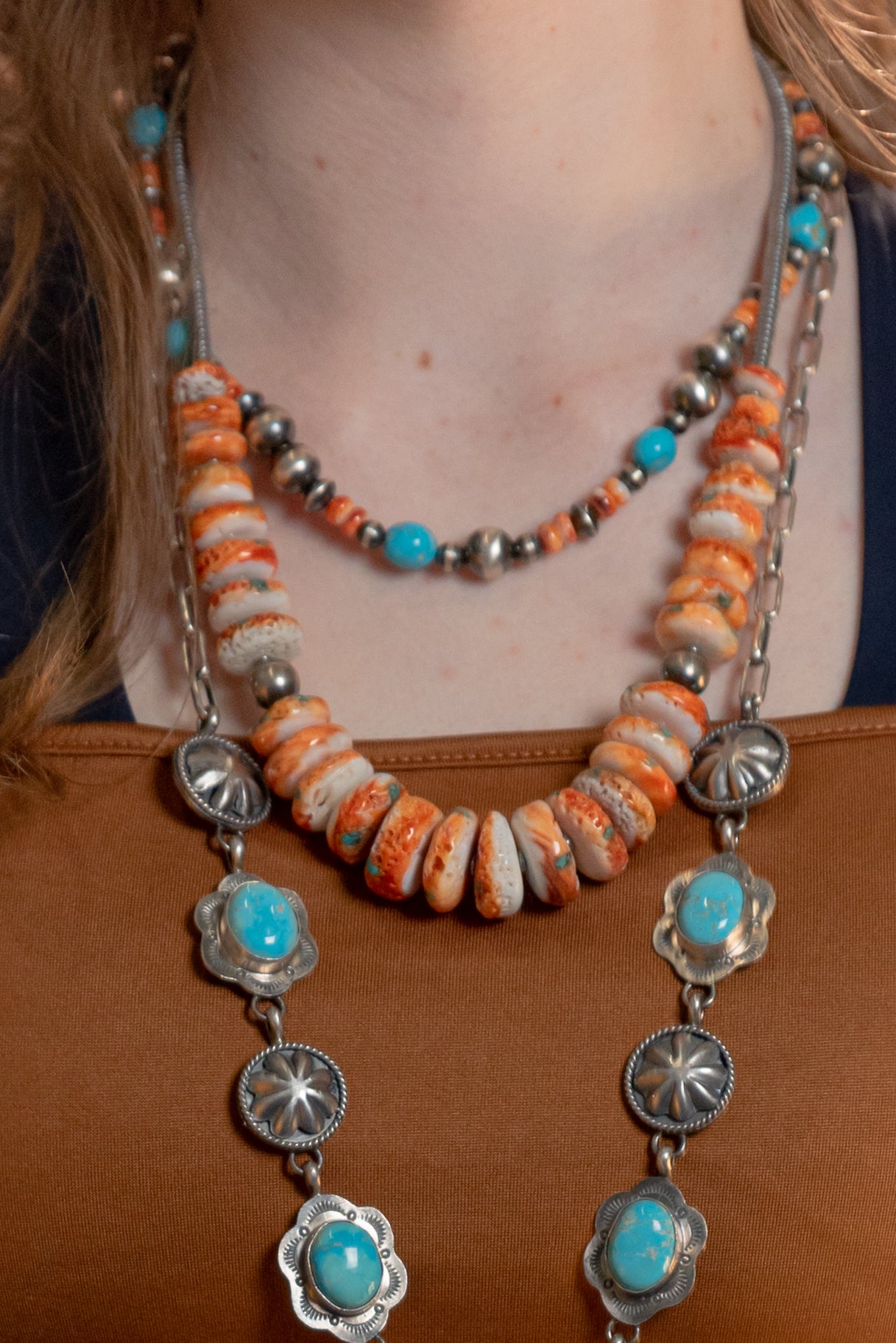 22" Graduated Spiny Necklace