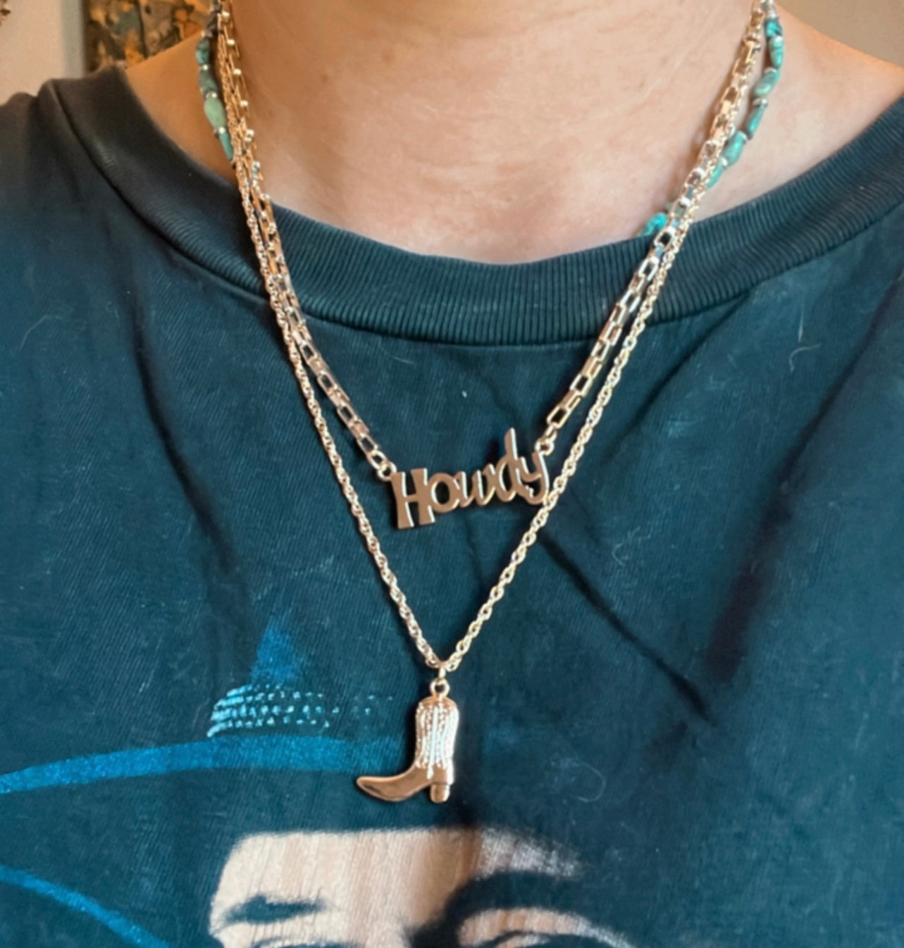 Howdy Boot Necklace