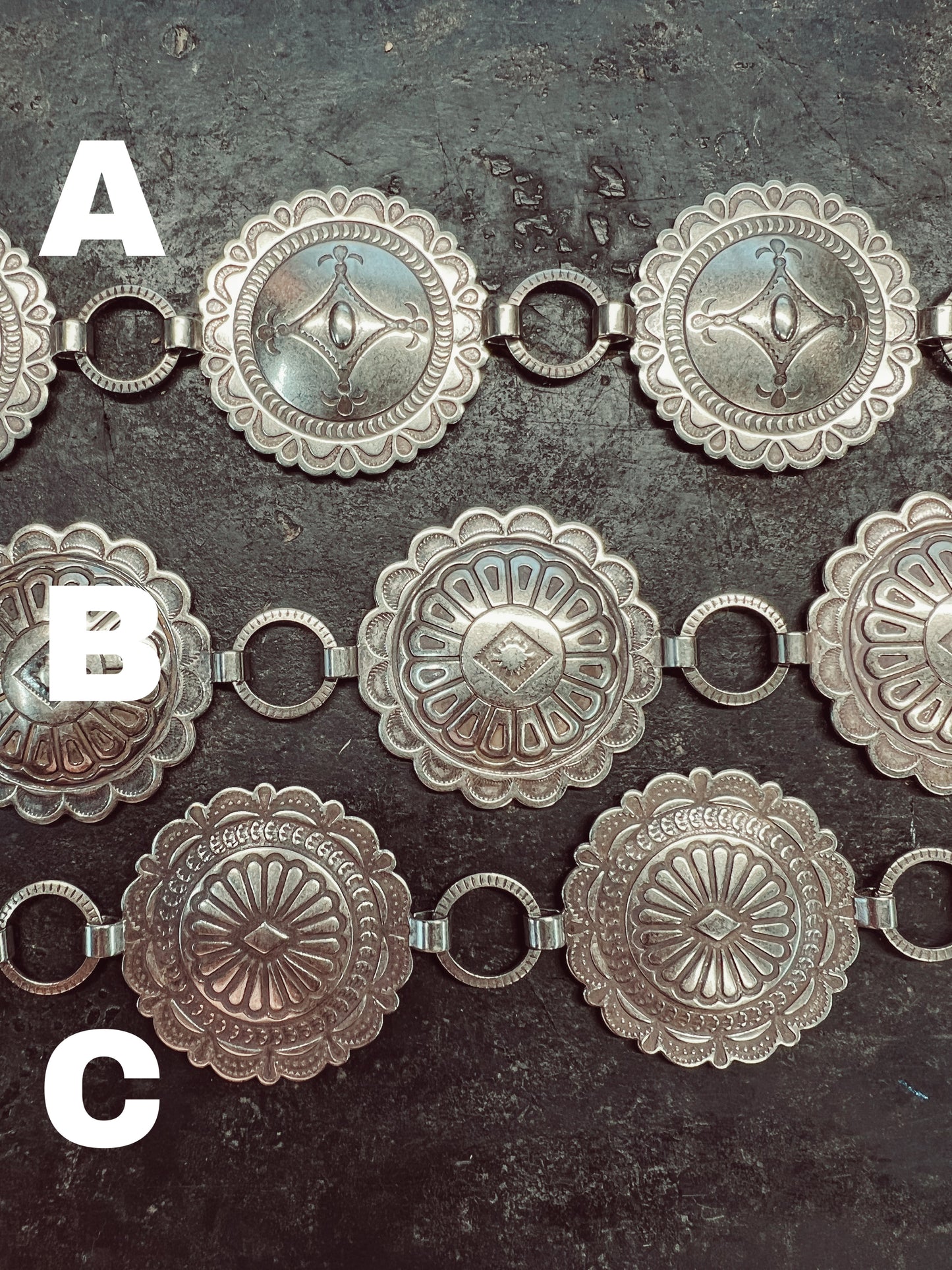 Small Concho Belts (three styles)