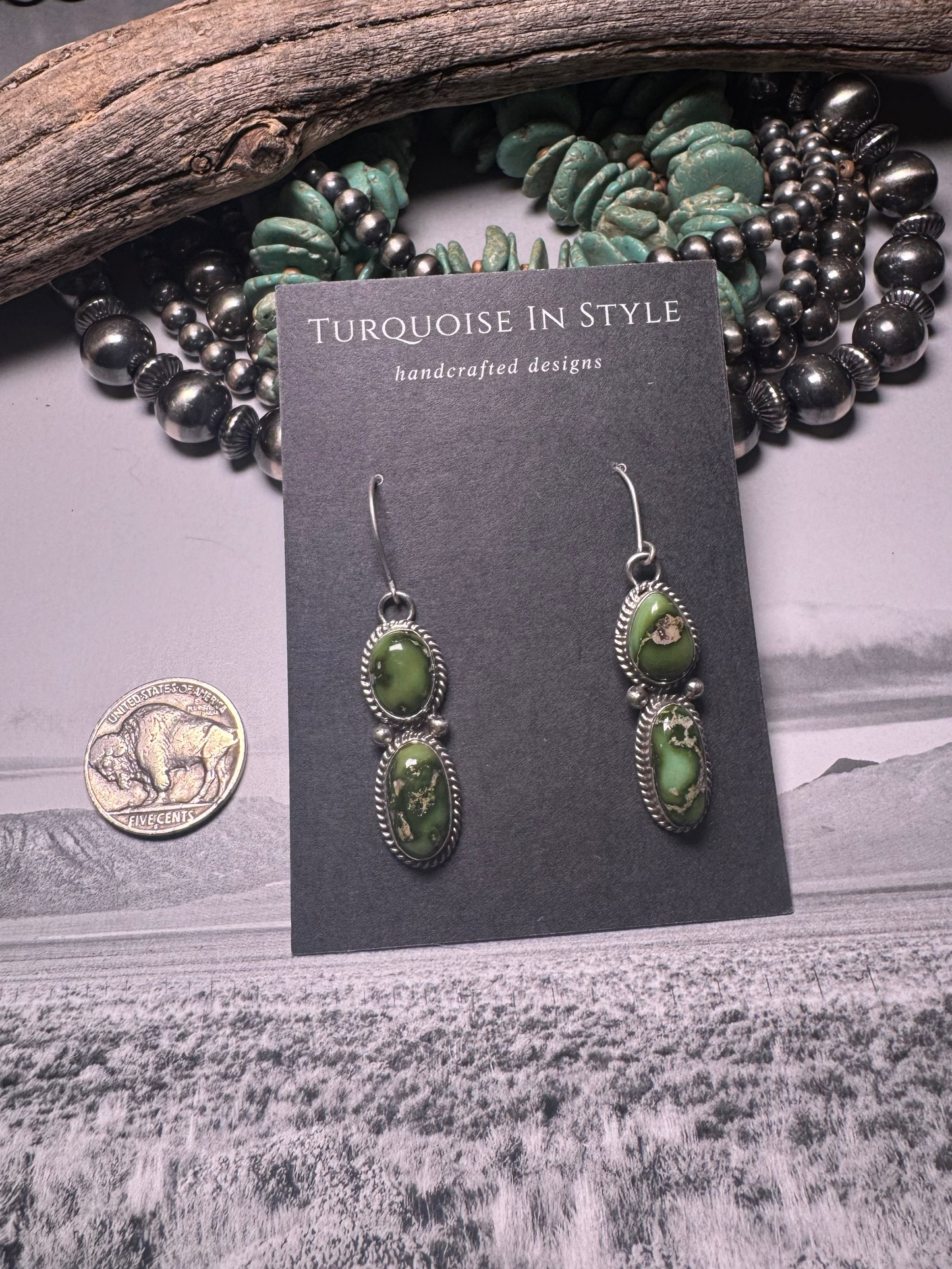 Sonoran Gold Dangle Earrings by Eugene Gruber