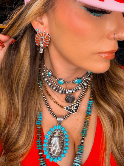 Kyle Wilson Red Coral Earrings