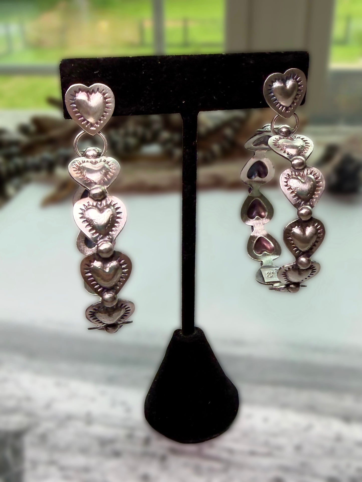 Chris Etsitty Heart Earrings