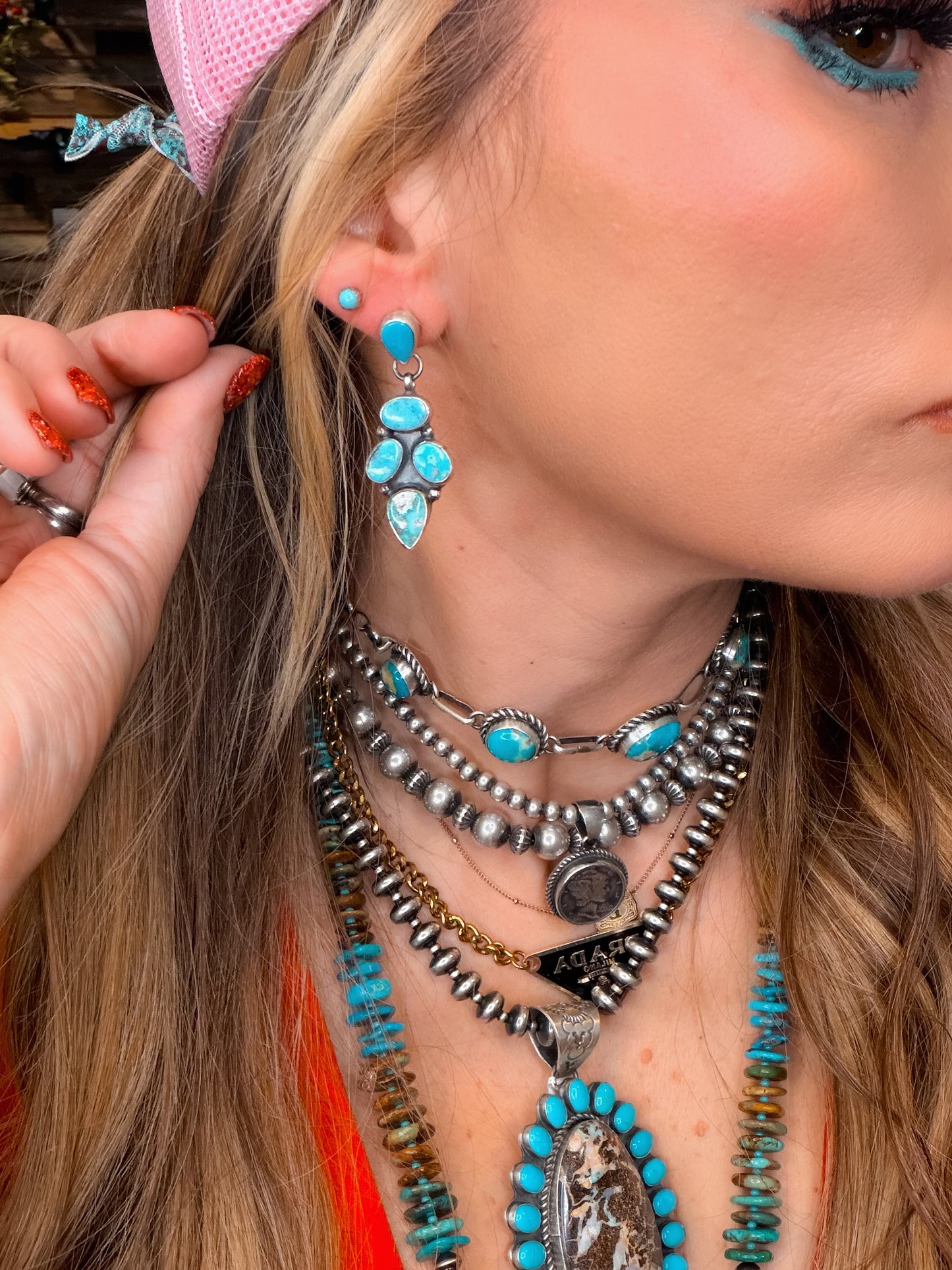 Ella Peter Stud Dangle Earrings