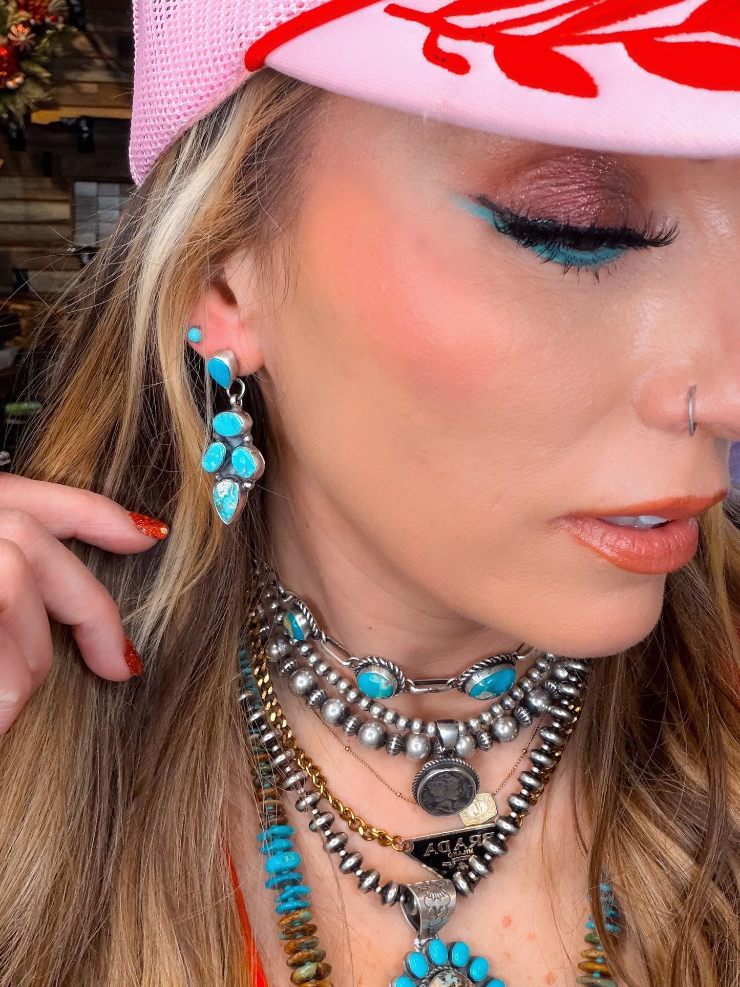 Ella Peter Stud Dangle Earrings