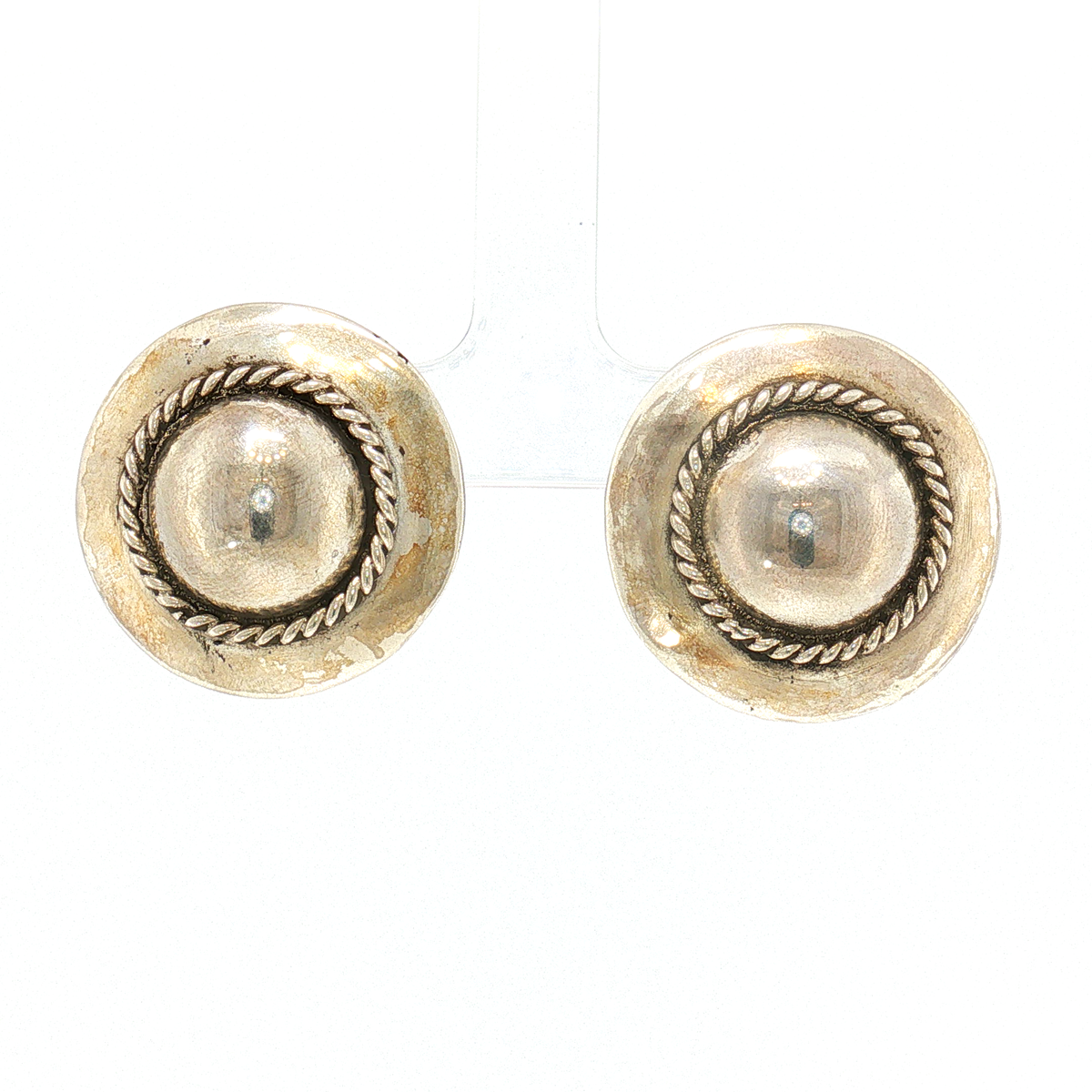 Federico Silver Concho Earring
