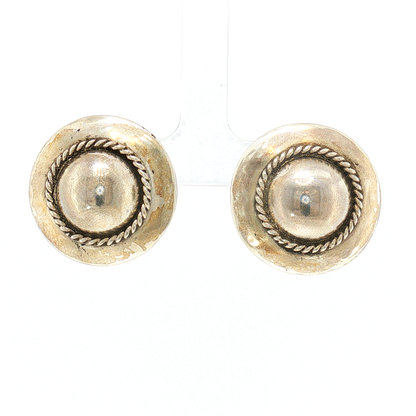 Federico Silver Concho Earring