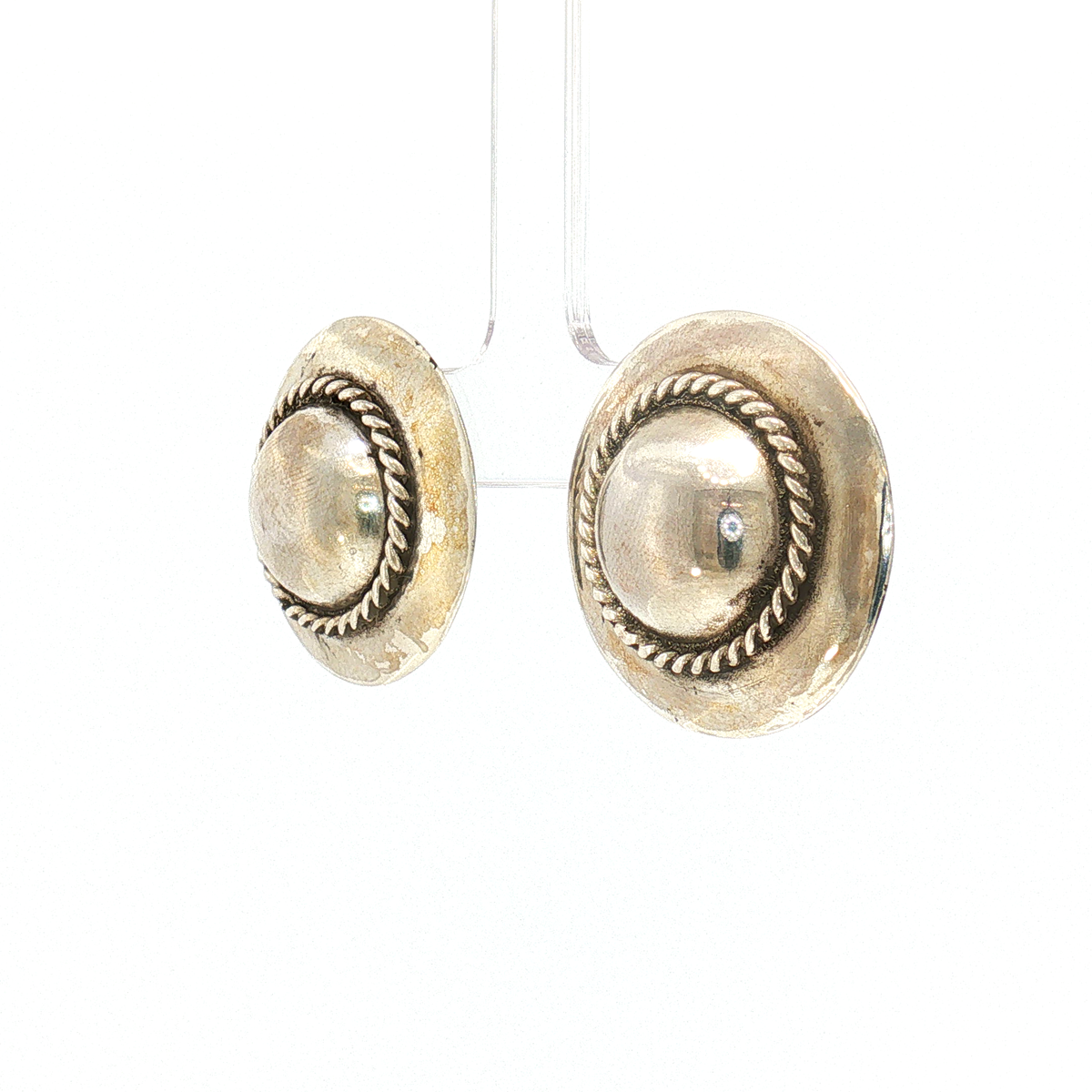 Federico Silver Concho Earring