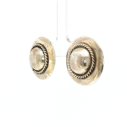 Federico Silver Concho Earring