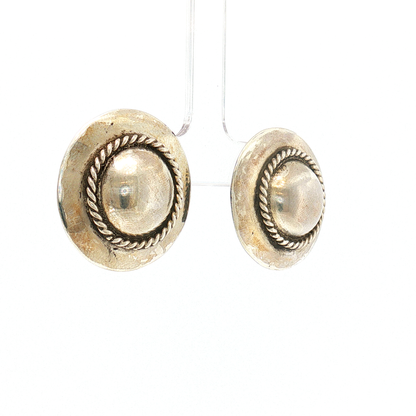 Federico Silver Concho Earring