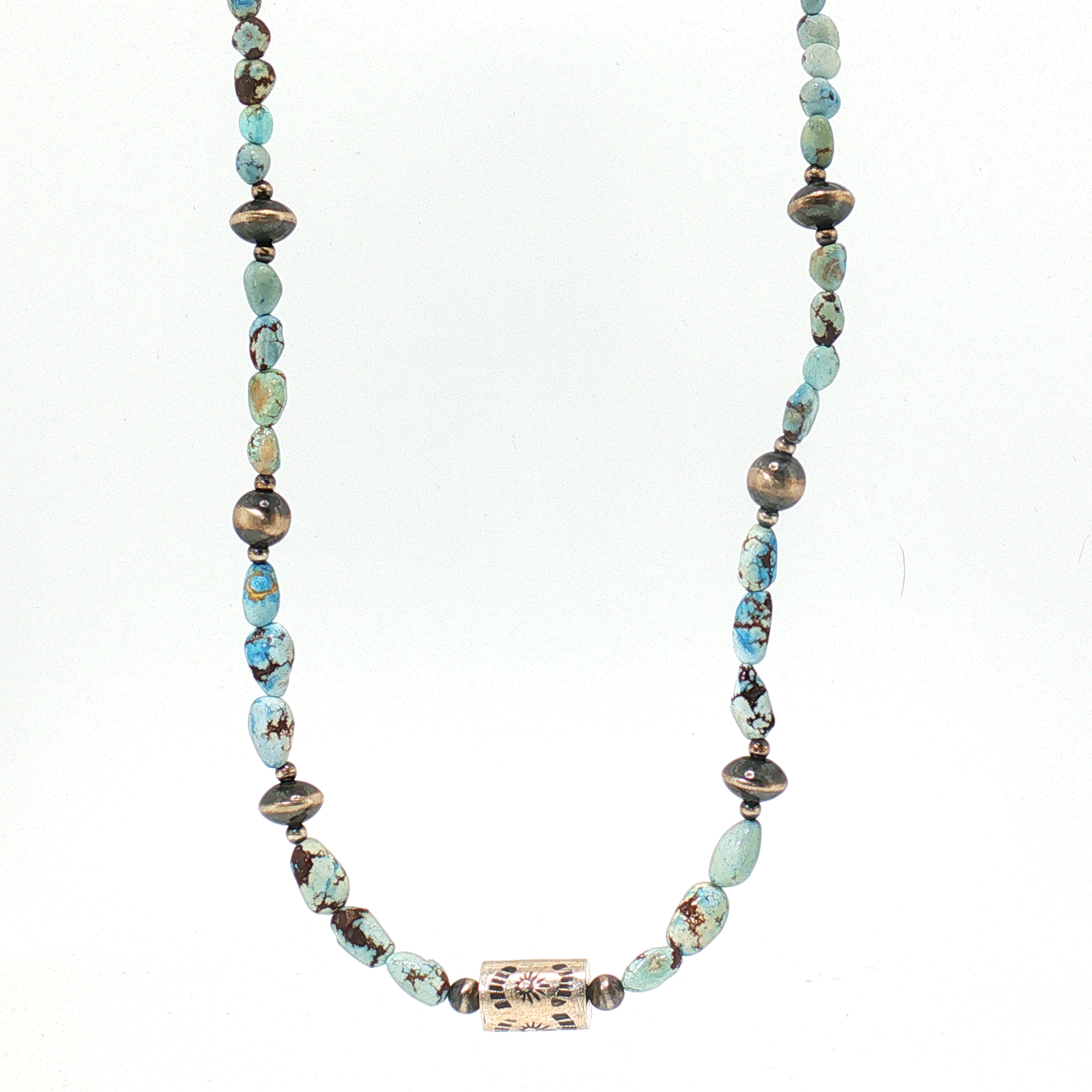 Golden Hills Beaded Necklaces 17" with Barrel Bead