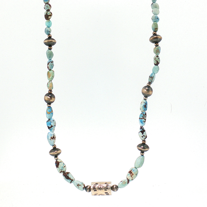 Golden Hills Beaded Necklaces 17" with Barrel Bead