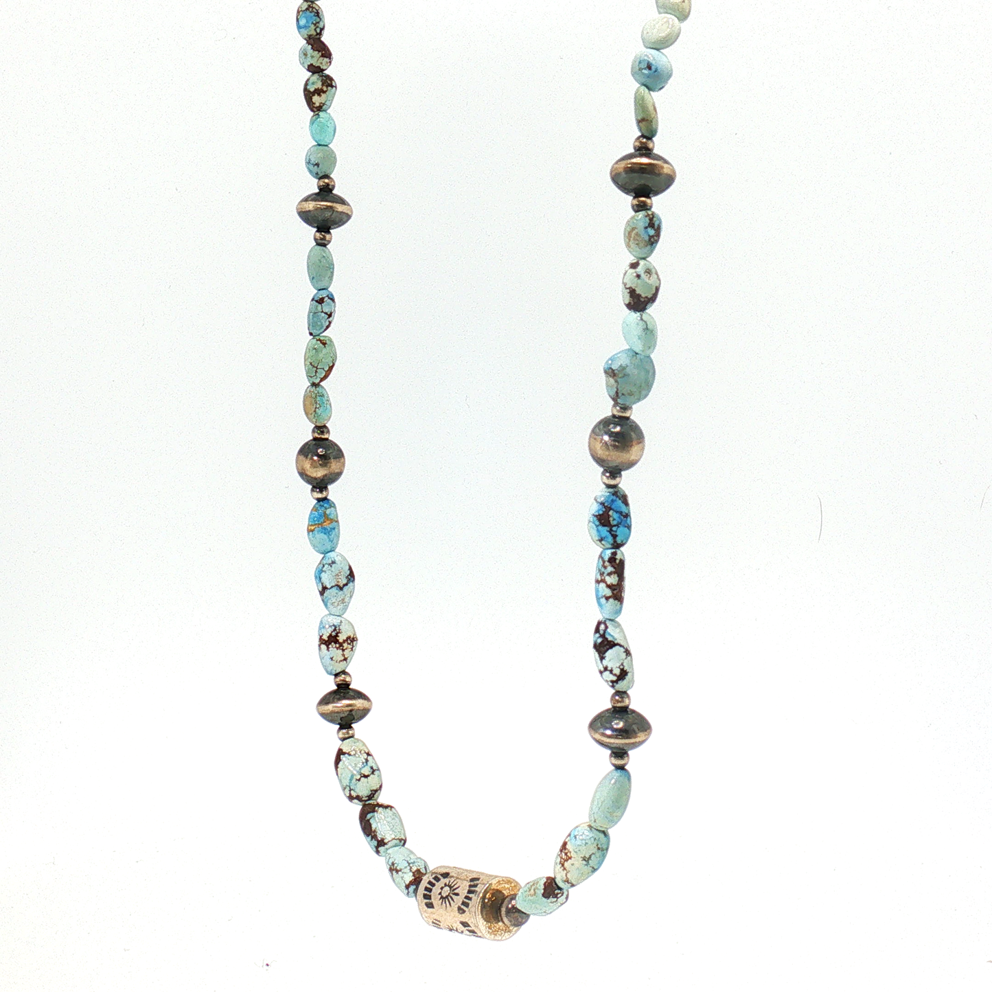 Golden Hills Beaded Necklaces 17" with Barrel Bead