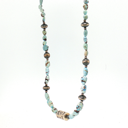 Golden Hills Beaded Necklaces 17" with Barrel Bead