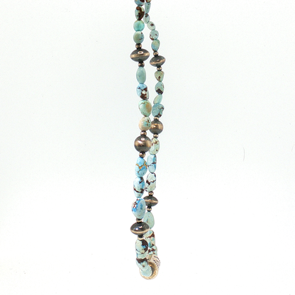 Golden Hills Beaded Necklaces 17" with Barrel Bead