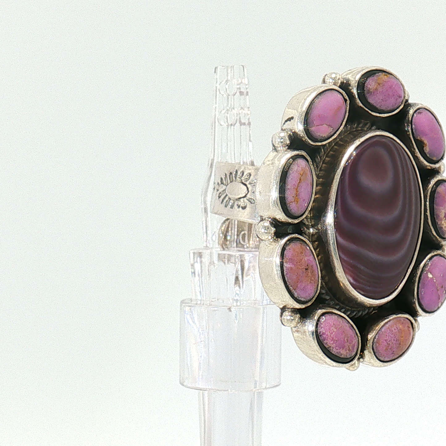 Wampum & Phosphosiderite Ring- Adjustable