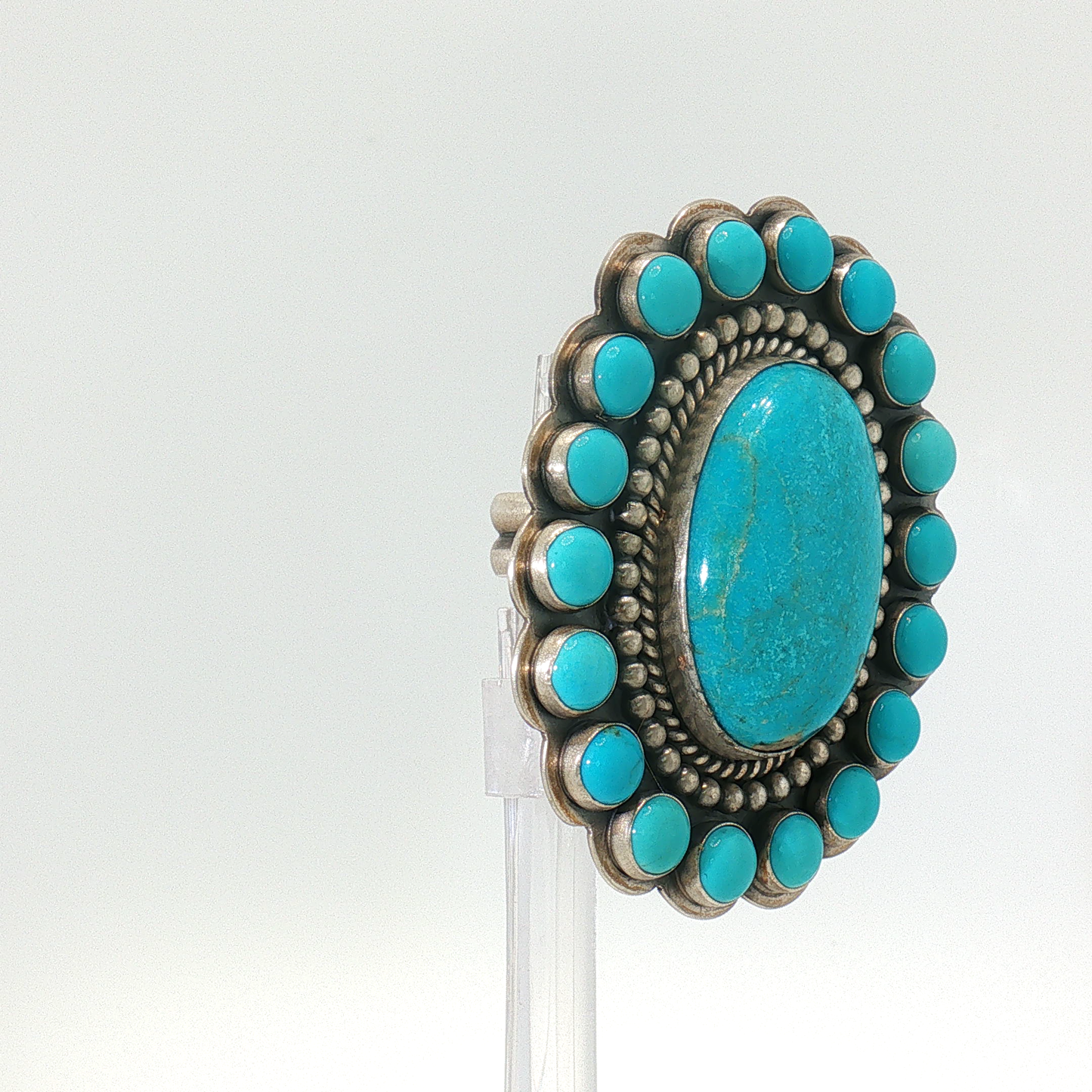 Whitewater Turquoise Ring- Adjustable