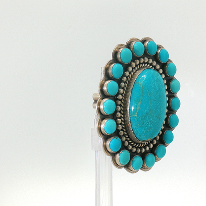 Whitewater Turquoise Ring- Adjustable