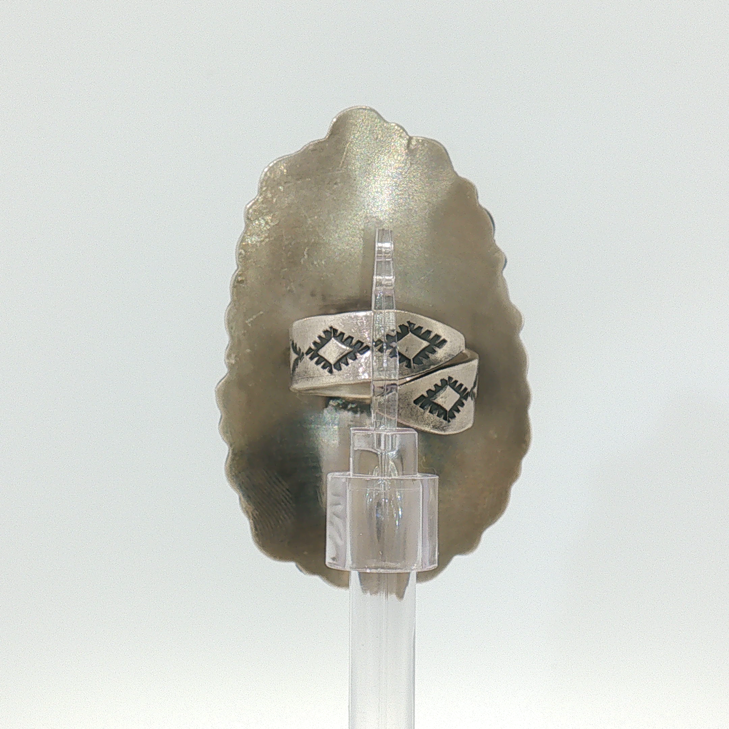 White Buffalo & Turquoise Ring- Adjustable