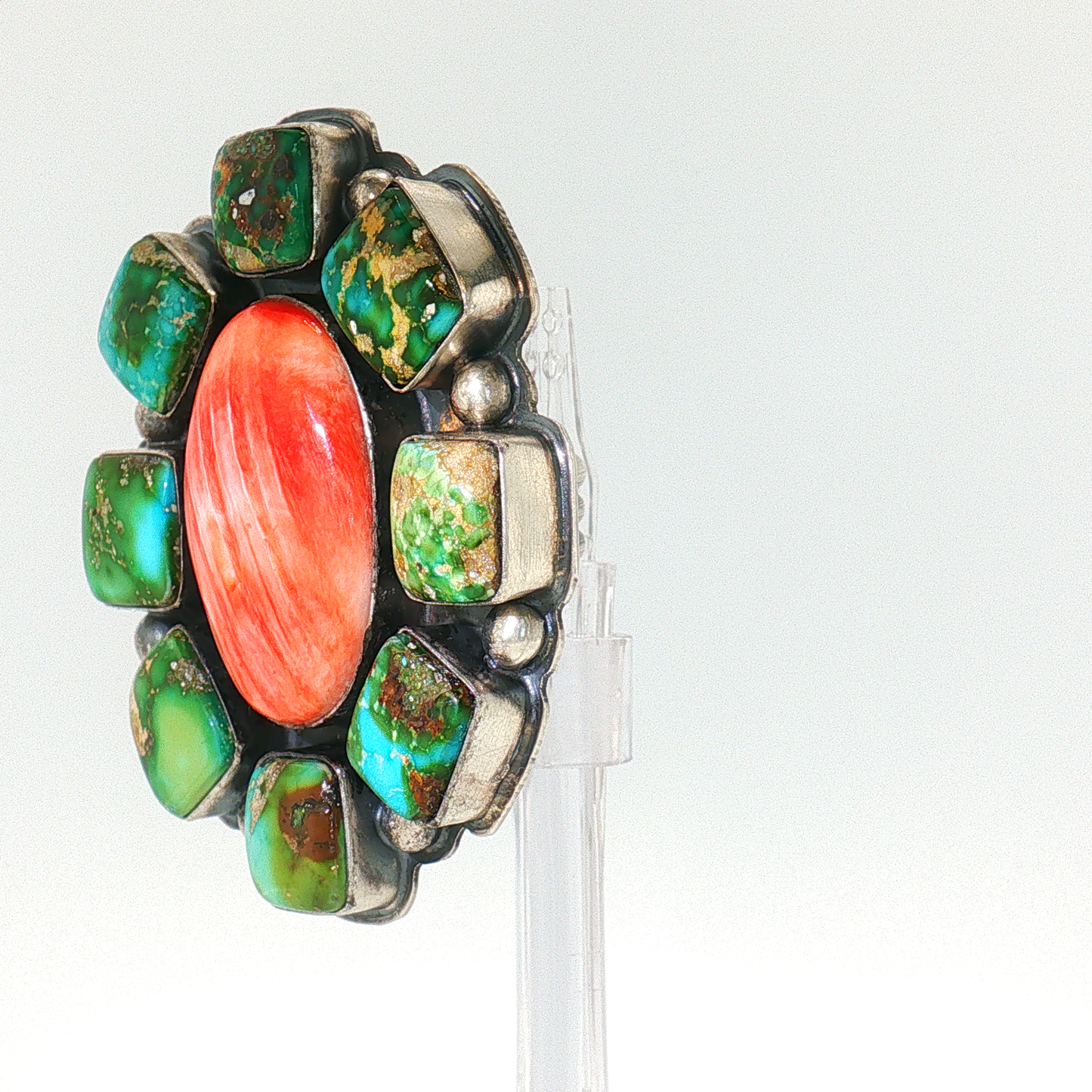 Red Spiny & Sonoran Gold Ring- Adjustable