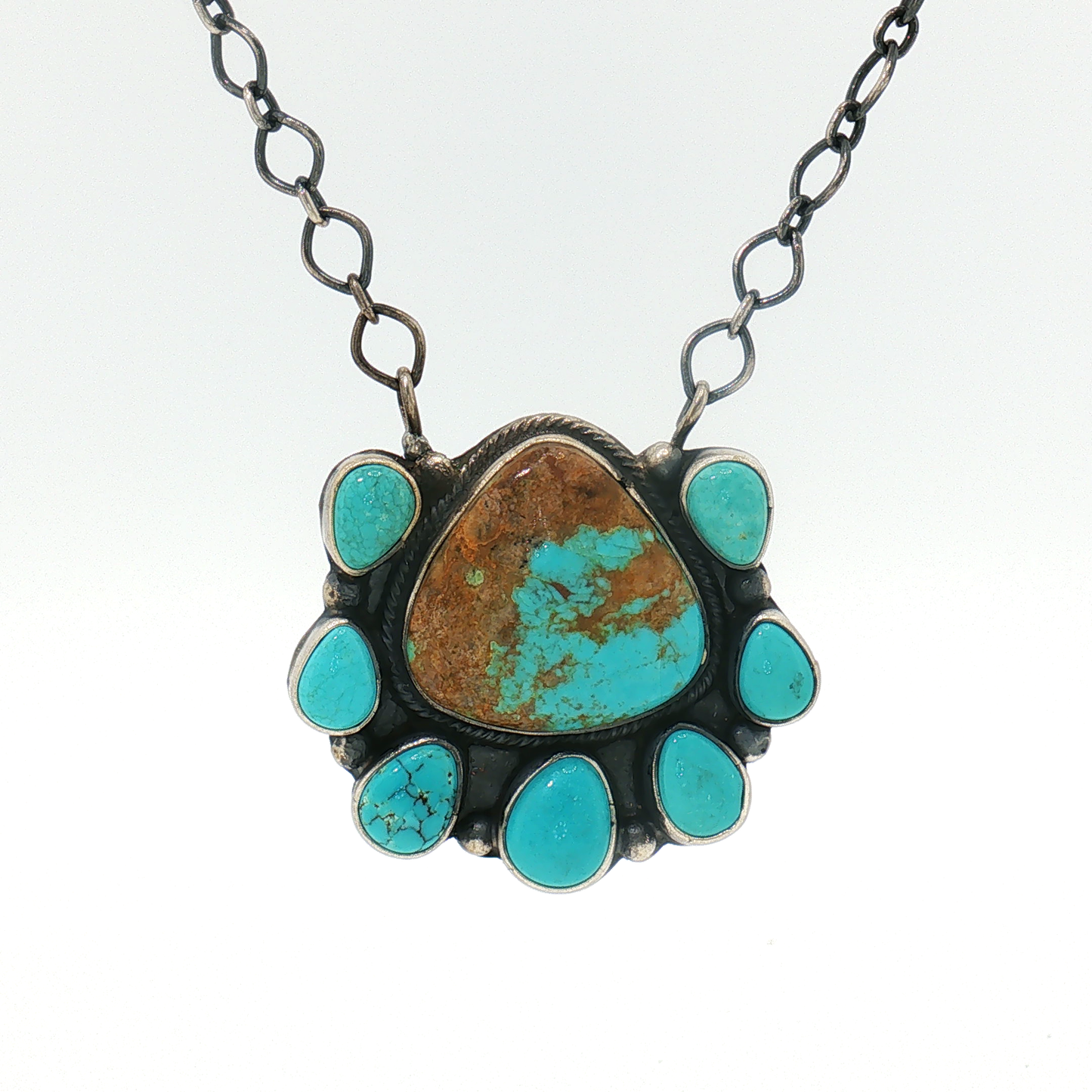 Mine 8 Cluster Pendant Necklace