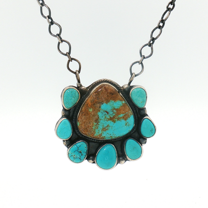 Mine 8 Cluster Pendant Necklace