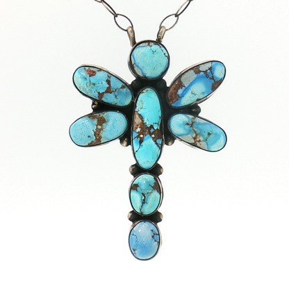 Golden Hills Dragonfly Pendant Necklace