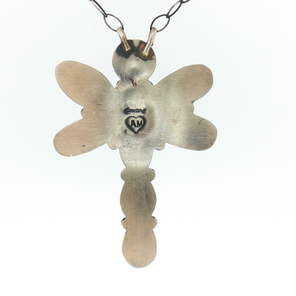 Golden Hills Dragonfly Pendant Necklace