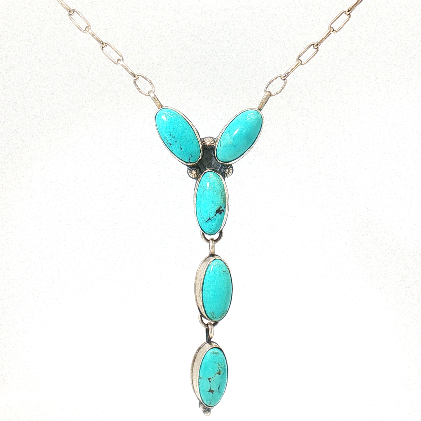 Five Stone "Y" Shaped Lariats by Jeff Largo