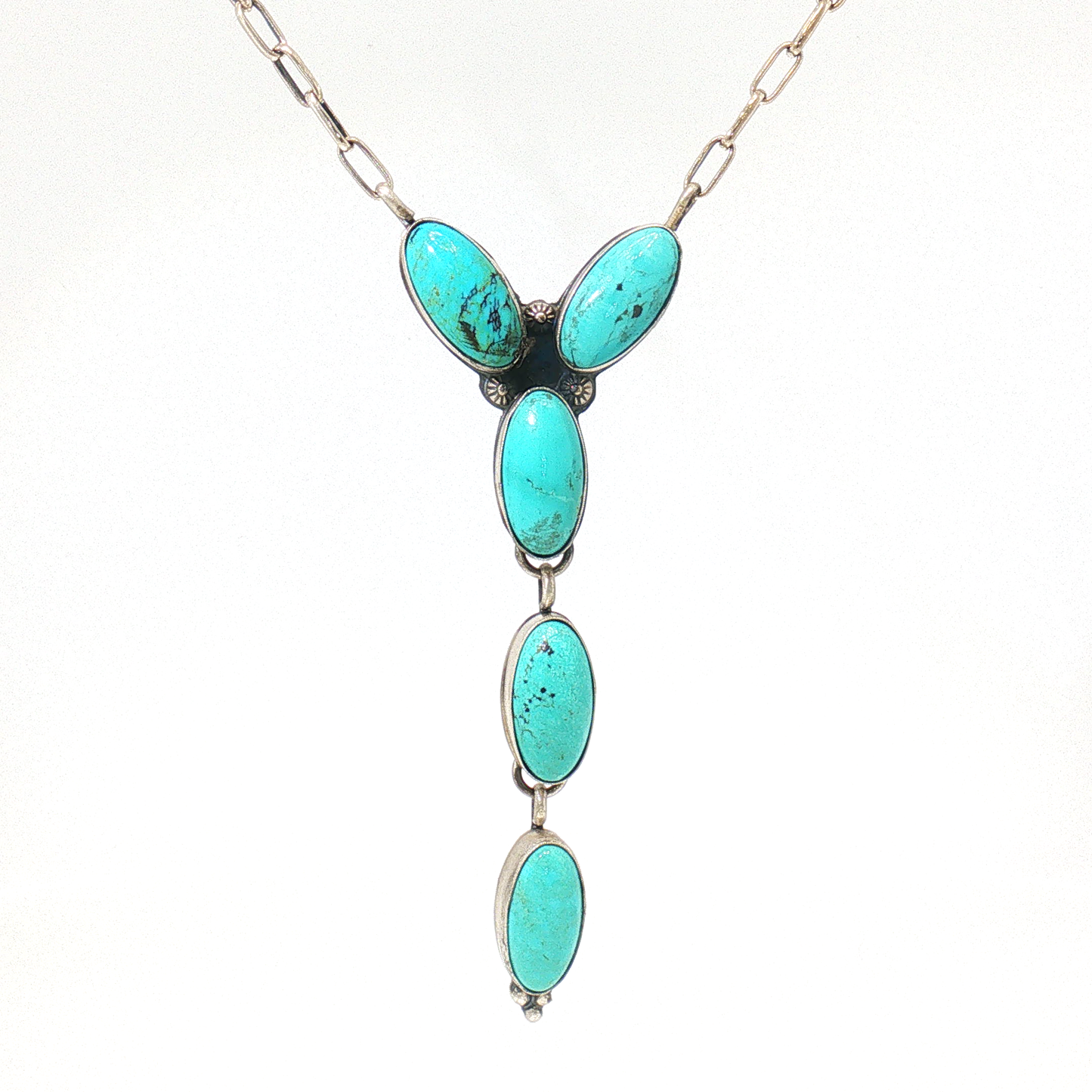 Five Stone "Y" Shaped Lariats by Jeff Largo