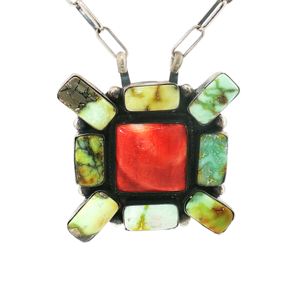 Palomino & Red Spiny Necklace
