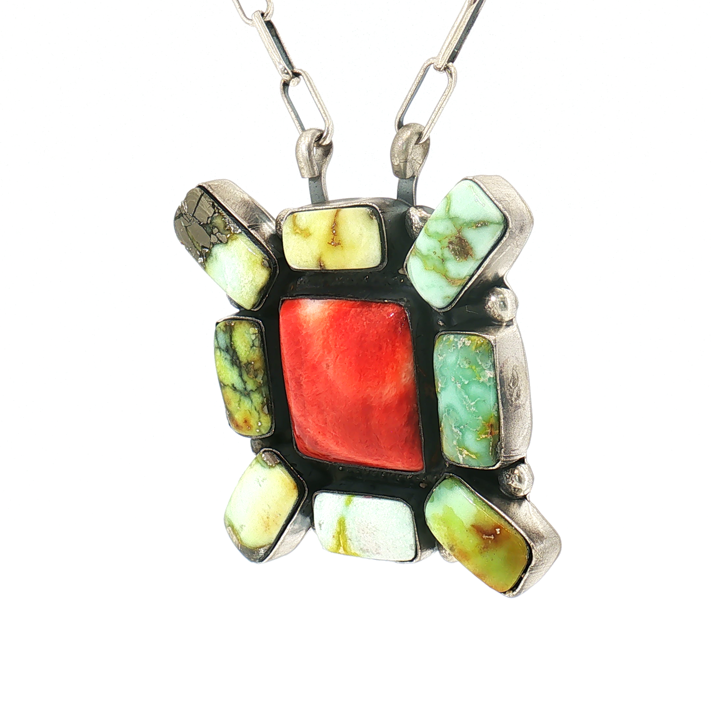 Palomino & Red Spiny Necklace