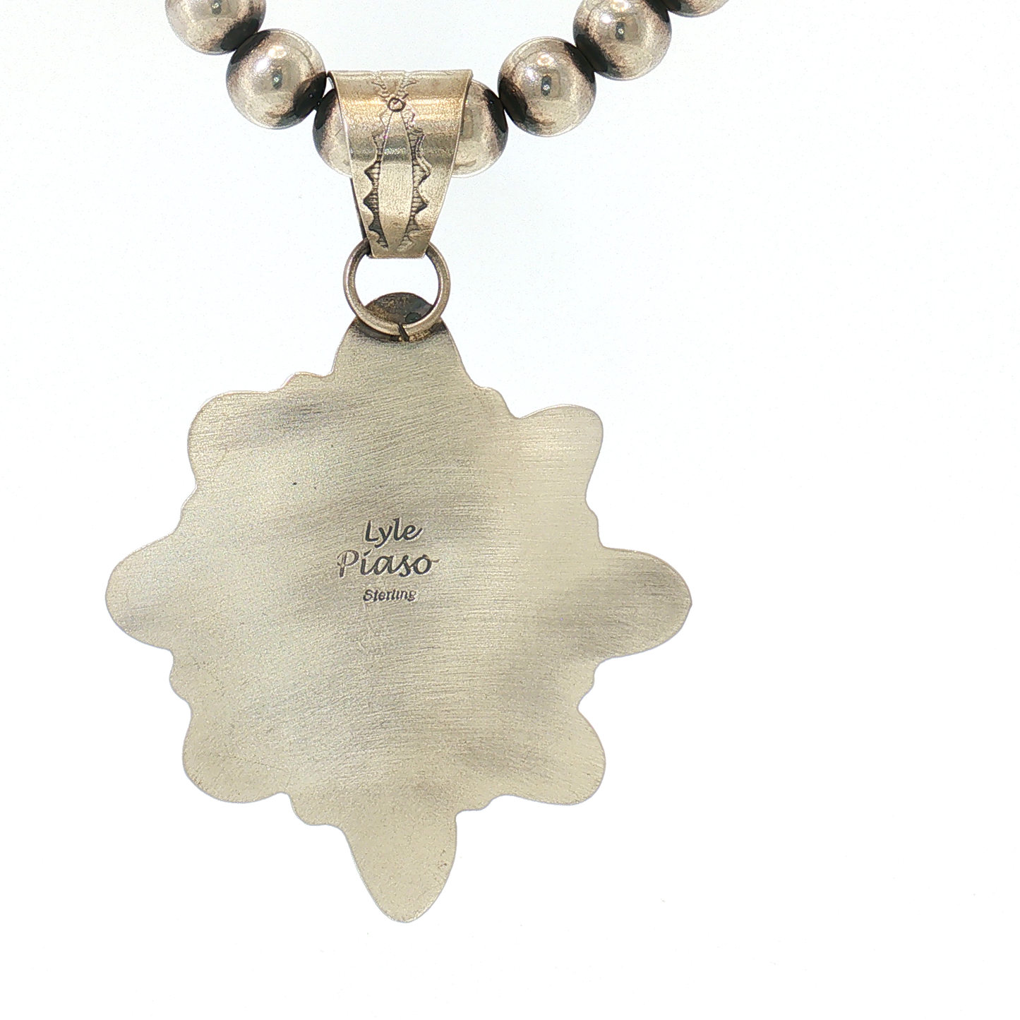 Lyle Piaso Fox Turquoise Cluster Pendant