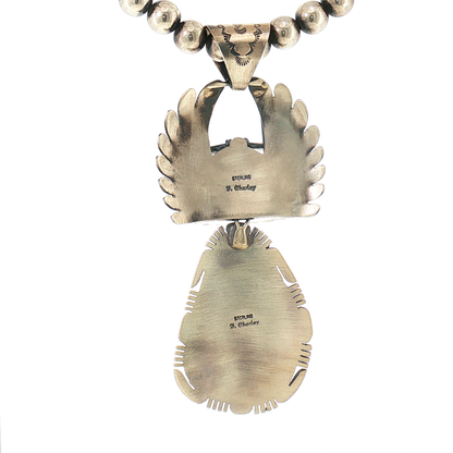 Massive Palomino Freddy Charley Crow Mother Kachina Pendant